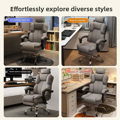 Ergonomic Computer Chair Gaming Office Chair Backrest Swivel Boss Seat Durable Desk Chair for Students Office Chair Furniture
