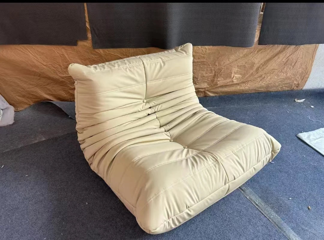 Caterpillar sofa togo modern living room balcony lounge lazy sofa available white lamb wool sofa