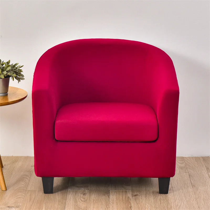 Elastic Spandex Tub Chair Cover Stretch Armchair Cover Club Sofa Slipcover for Living Room Couch Covers with Seat Cushion Covers