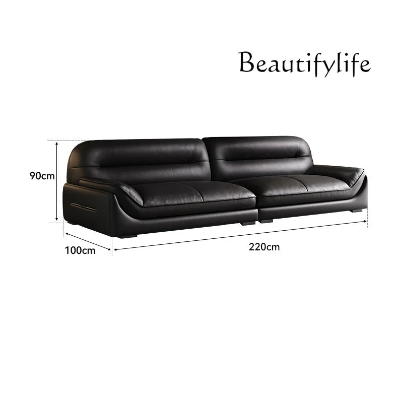 MM Lounge Leather Filler Sofa Living Room Luxury Italian Nordic Lazy Couch Recliner Mini 3 Seater Divani Da Soggiorno Furniture