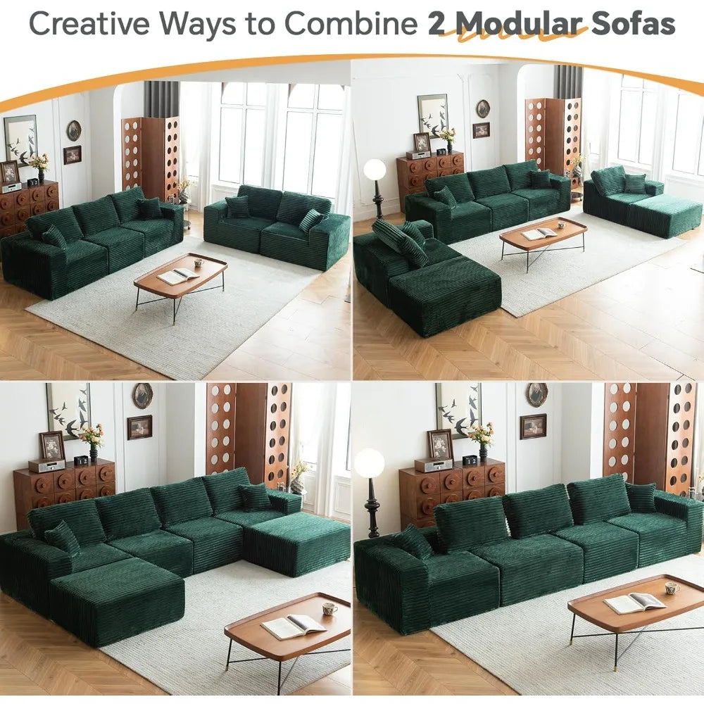 Modular Sectional Sofa Cloud Sectional Couch, 107