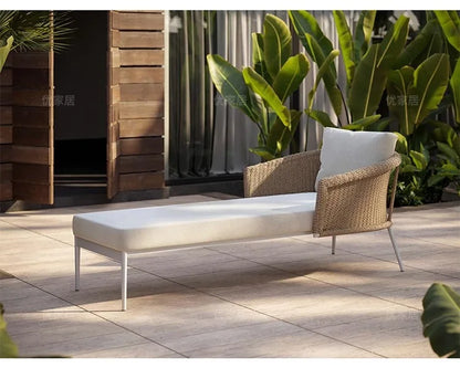 Outdoor Sofa Designer Sample Room Rope Weaving Furniture Leisure Courtyard Outdoor Garden Outdoor Waterproof Sofa