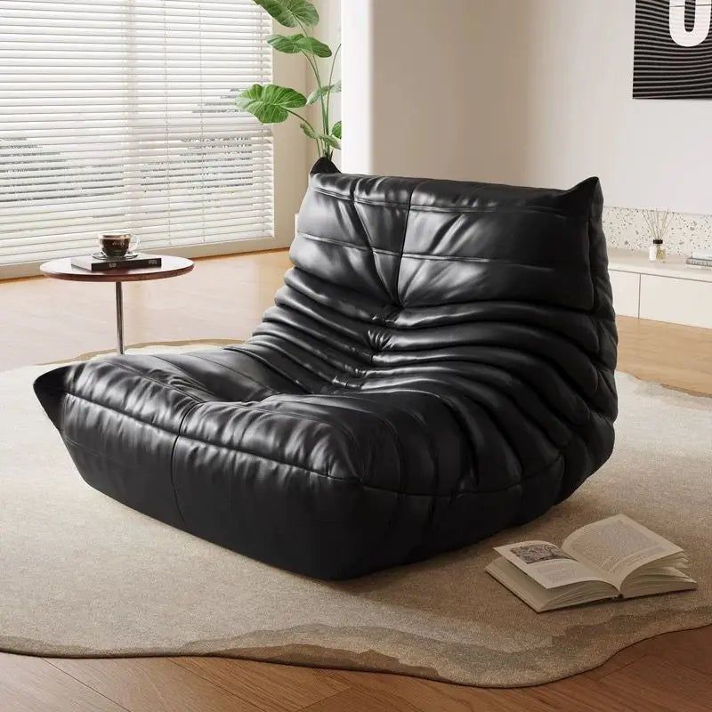 Single suede foam sofa armless floor sofa lazy sofa living room bedroom balcony lounge chair reading chair fireside chair
