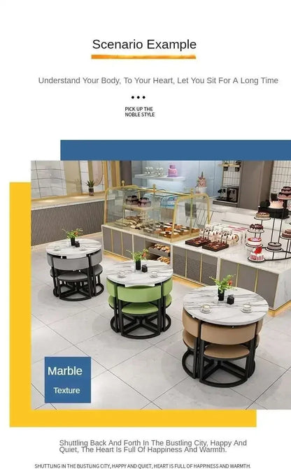Round Mobile Dining Tables Set Kitchen 4 Chairs Center Wood Table Extendable Luxury Floor Mesa Comedor Home Furniture