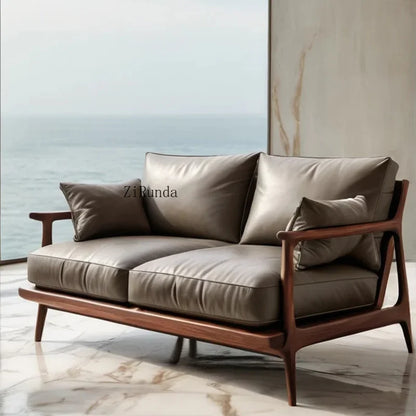 New Chinese Solid Wood Sofa Living Room Sofa