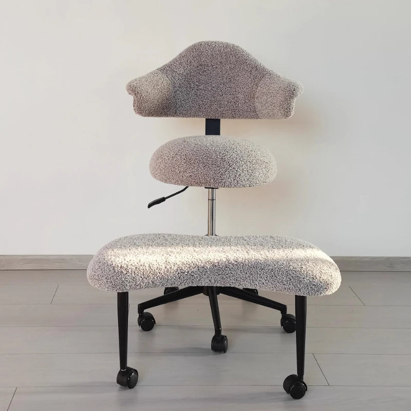 Cross Legged Chair - Meditation Chair With Wheels  ADHD Chair Height Adjustable Seat  Adjustable Footstool