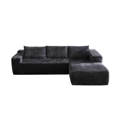 The best-selling convertible tufted L-shaped modular fabric sofa for the living room