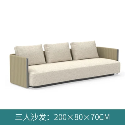 Outdoor rattan sofa, terrace, leisure rattan chair, tea table, courtyard villa, garden, living room, sunroom, rattan sofa combin
