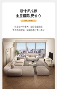 Fabric Living Room Sofas Modern Minimalist Sectional Modular Sofa Elegant Comfortable Canape  De Luxe Nordic Furniture