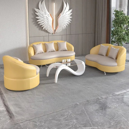 Grand canapé de luxe blanc imperméable à l'eau Simple vert Chaise longue nouveau canapé naturel concepteur Muebles Para dortoir meubles