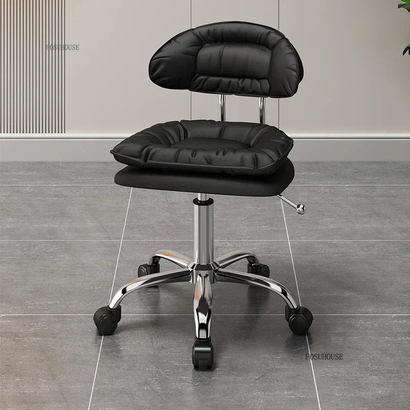 Italian Professional Barber Chairs for Beauty Salon Furniture Barber Chair Minimalist Lift Backrest Salon Chair for Hair Stylist