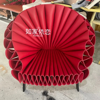 Nordic minimalist living room special-shaped single sofa chair