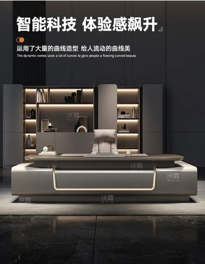 Minimalist Crafts Office Desk Storage Luxury Executive Organizers Office Desk Computer European Meuble Bureau Home Furniture