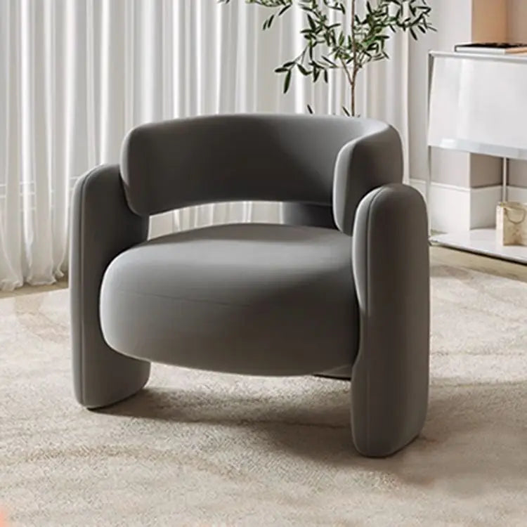 Nordic Simple Single Leisure Chair Living Room Sofa Home Fabric Recliner Bedroom Balcony Small Sofa Study Reading Sofas
