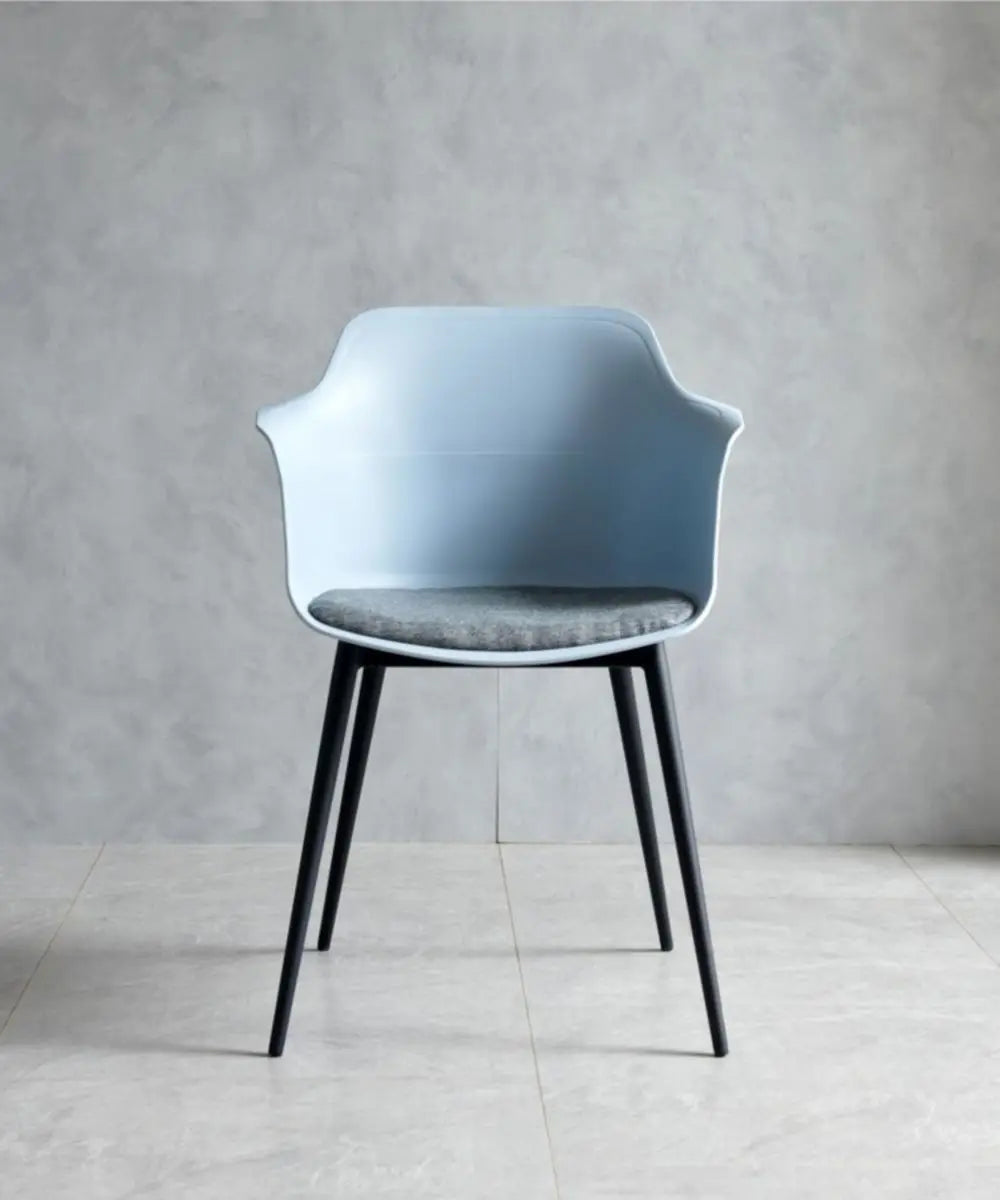 Modern Simple Living Room Chair Plastic Cushion Chair Home Restaurant Armchair Nordic Leisure Chairs Backrest Desk Chairs