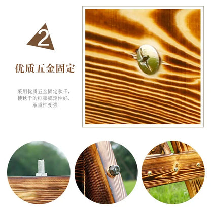 Advanced Wooden Patio Swings Balcony Villa Courtyard Fashion Patio Swings Hotel Simplicity Outdoor Furniture Columpiar Lsqq