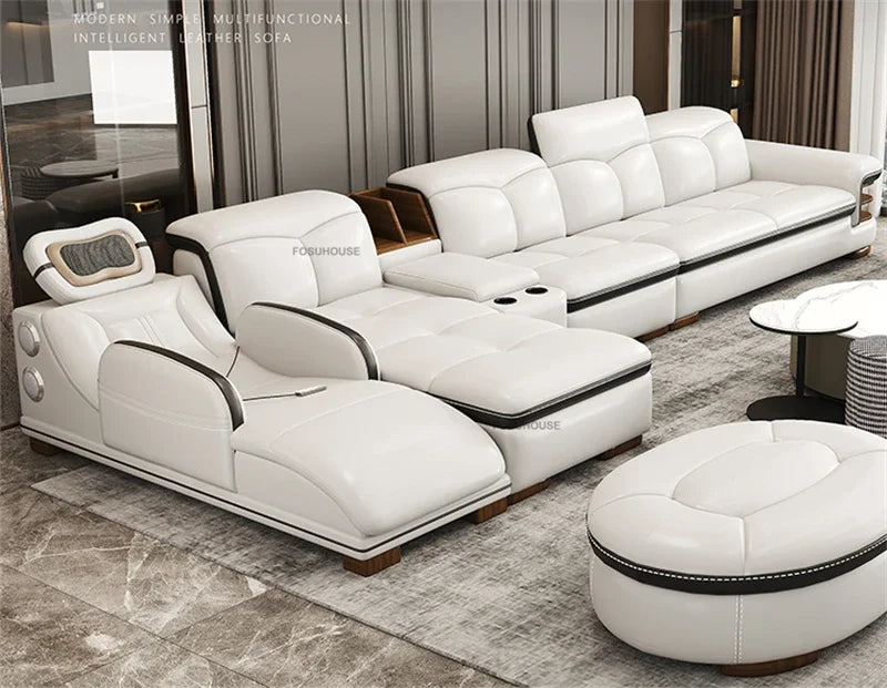 European Luxury Living Room Sofas Home Leisure Sofa Bed Recliner Design Living Room Furniture Modern Corner Smart Massage Sofa
