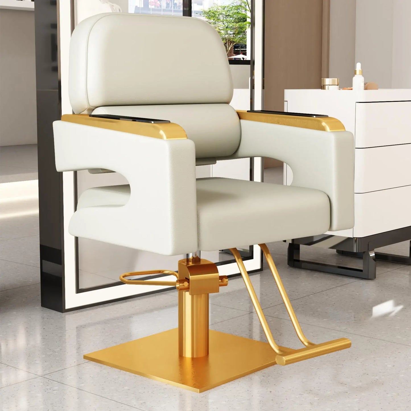Creative Luxury Barber Chairs Modern Simple Style Minimalist Salon Chairs Space Saving Italian Friseurstuhl Salon Furniture