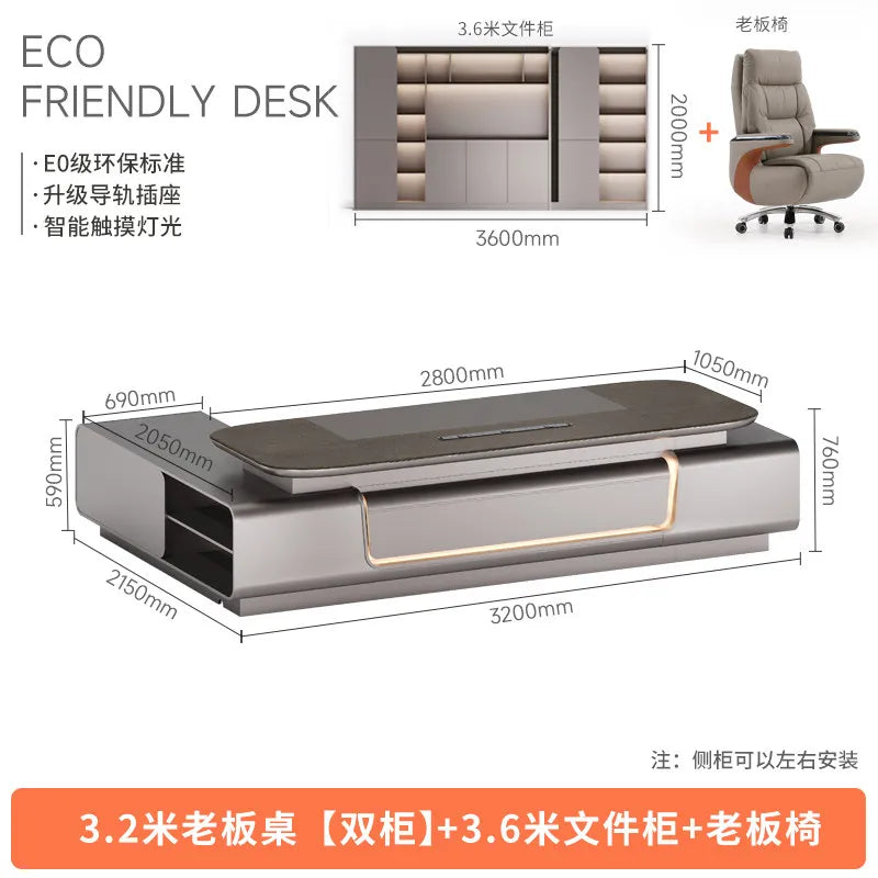 Minimalist Crafts Office Desk Storage Luxury Executive Organizers Office Desk Computer European Meuble Bureau Home Furniture