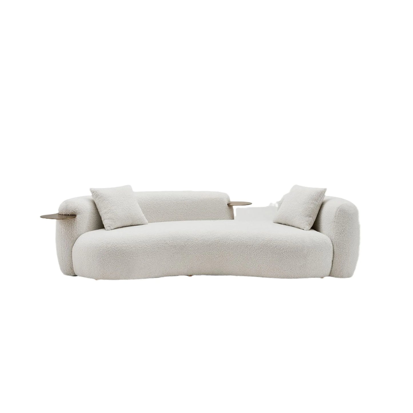Cream wind pea sofa Italian minimalist light luxury modern living room Internet celebrity creative