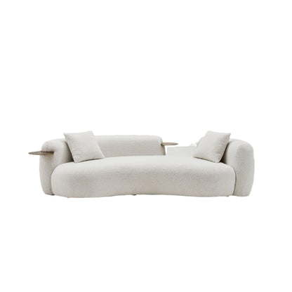 Cream wind pea sofa Italian minimalist light luxury modern living room Internet celebrity creative