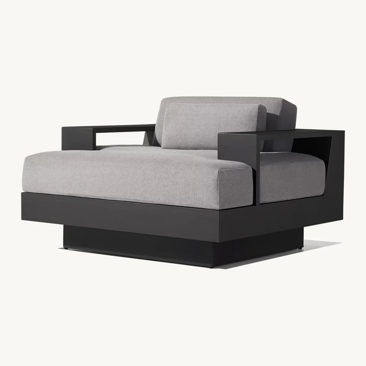 Porch Luxury 4 Pieces All Weather Rustproof Aluminum Outdoor Lounge Furniture Sofa Set