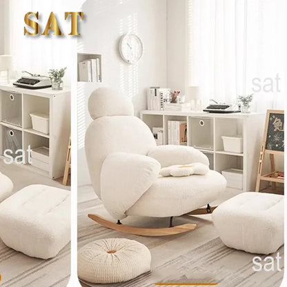 m Modern Ergonomic White Chairs Minimalist Living Room Recliner Lounge Chairs Floor Bedroom Para Home Decor m