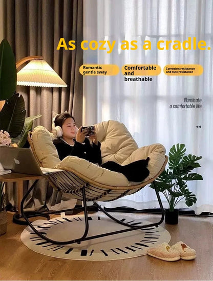 Popular rocking chairs, living room rocking chairs, rocking chairs for rest, balcony rocking chairs, simple rocking chairs