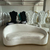 Customized light luxury fabric sofa curved sofa hotel clubhouse special-shaped sofa
