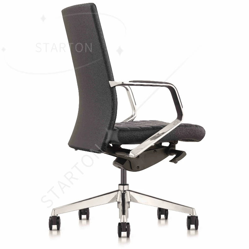 Classical Stripe Design High Back Executive Leather Chair Business Office Chair