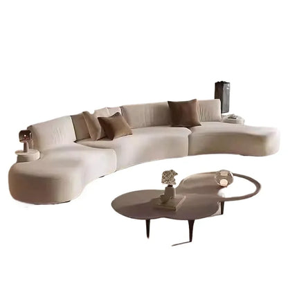 Italian minimalist special-shaped curved fabric sofa villa club small apartment living room home simple SOFA
