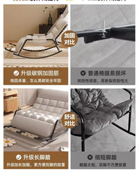 Recliner Rocking Chair Sitting and Sleeping Dual-purpose Double Lunch Break Chair Balcony Home Leisure Lazy Sofa Chair Ergonomic