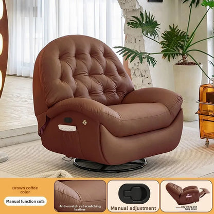 Electric Recliner Lounge Chair Multi Functional Lazy Rocking Sofa Seat Space Saving Single Chair for Living Room Balcony
