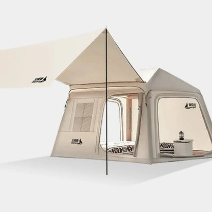 Portable Inflatable Tent Waterproof Sun Protection Thickened Quickly Open Tents Nature Hike Family Travel Camping Shelter Tents