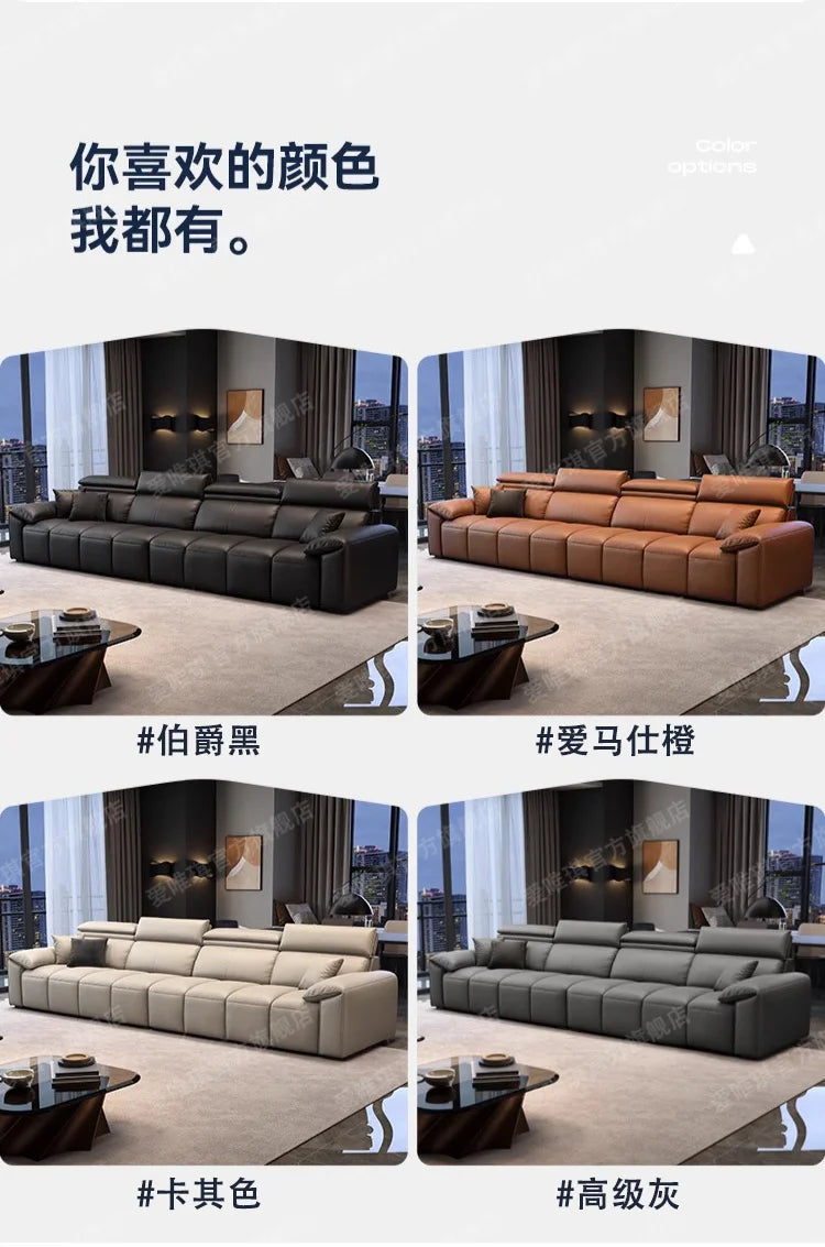custom. [9633 People Favorited] Aiweiqi Simple Modern Genuine Leather Sofa Living Room, Suitable Large and Small Spaces,