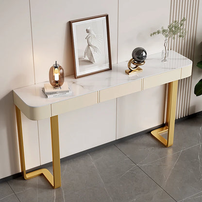 Italian Luxury Console Table With Storage Thin Living Room Entrance Console Table Rectangle Glam Woonkamer Tafel Furniture
