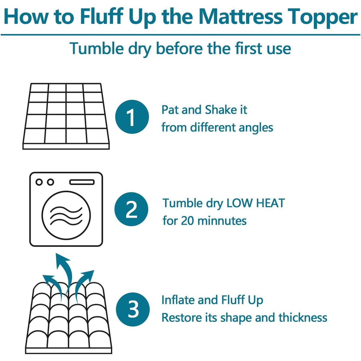 Mattress Topper for Back Pain, Extra Thick Mattress Cover Quilted Fitted Mattress Protector Plush Pillow Top Deep Elastic Pocket