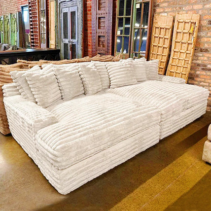 Corduroy Lazy Sofa Straight Row Sponge Fabric Armchair Recliner Compressed Vacuum Sofa Bed Lounge Living Room Bedroom Furniture