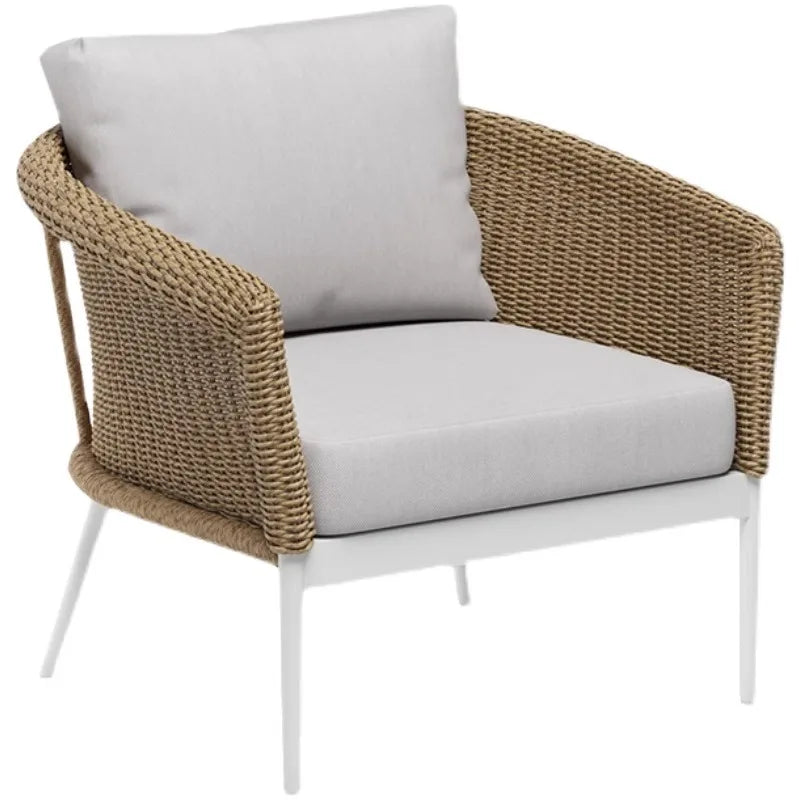 Outdoor Sofa Designer Sample Room Rope Weaving Furniture Leisure Courtyard Outdoor Garden Outdoor Waterproof Sofa