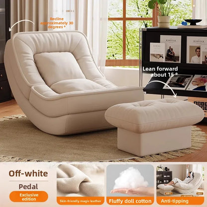Moon Kennel Rocking Chair Reclining Chair Adults Sleeping Lazy Sofa Chair Balcony Home Lounge Chair
