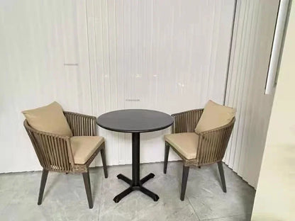 Rattan Garden Table and Chair Balcony Outdoor Furniture Sets Modern Outdoor Leisure Rattan Table and Chair Garden Furniture Sets