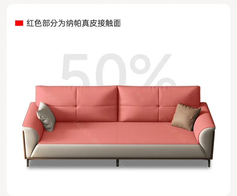 Designer Luxury Living Room Sofa Set Minimalist Beige Sectional Modern Nordic Sofas Puffs Double Canape Salon Home Furniture