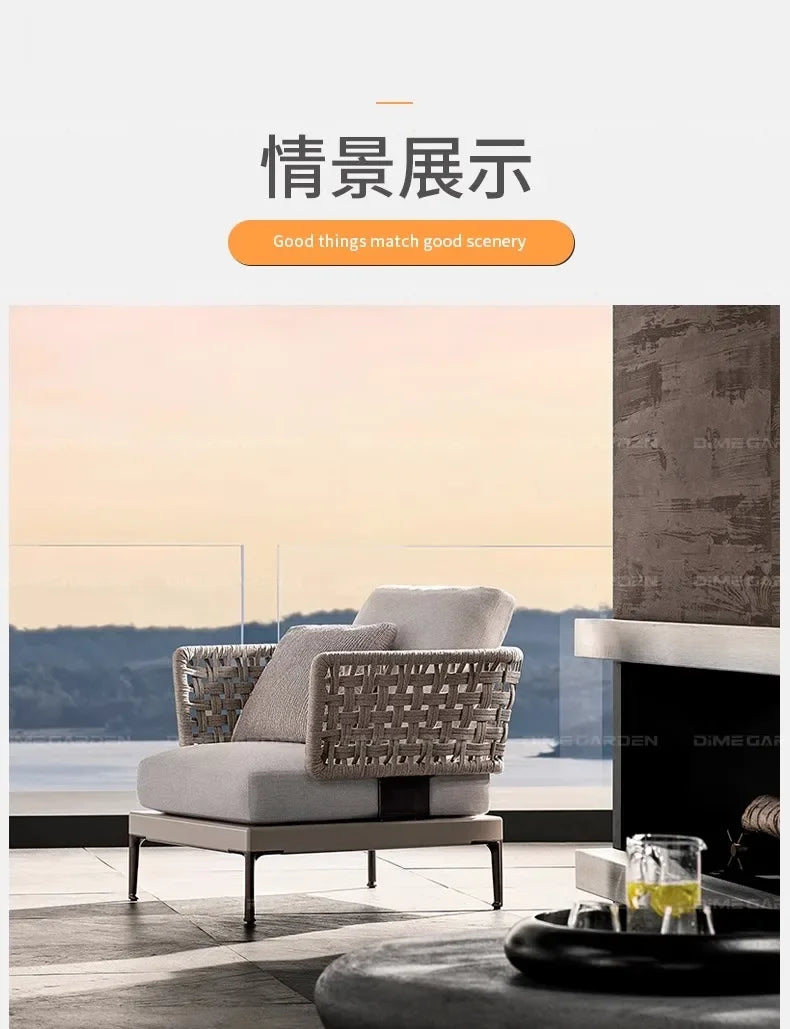 Minimalist Design Outdoor Sofas Personality Nordic Creative Garden Sofas Fashion Party Outdoor Furniture Gartenstuhl Lshysf