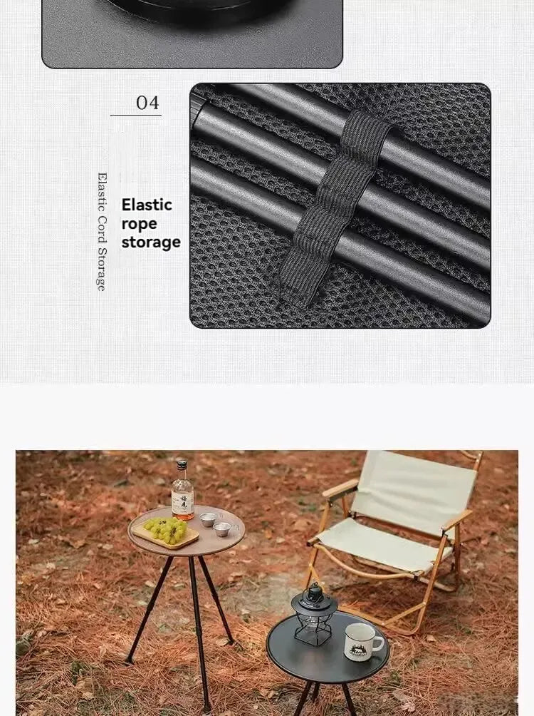 DDPNKL 1PC Outdoor Small round Table Camping Leisure Ultra Lightweight Portable Picnic Garden Table, Coffee Table, Tea Table