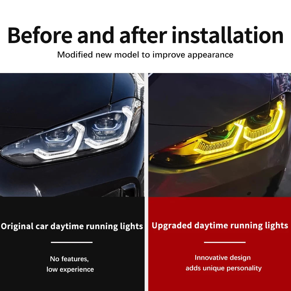 For BMW G80 G82 G22 G23 G26 Laser Headlight Upgrade Kit Left Right RGB DRL APP Control LED Module Direct Fit OEM Style 2021 2025
