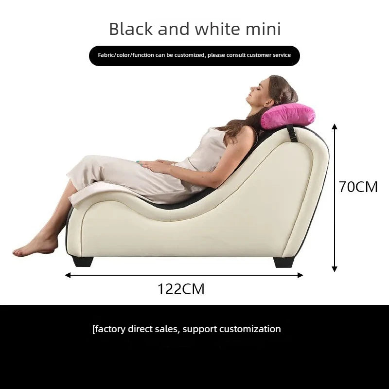 Hotel Bedroom Couple Lounge Chaise Sofa, Casual Reclining Love Seat, Modern Intimacy Chair for Couples