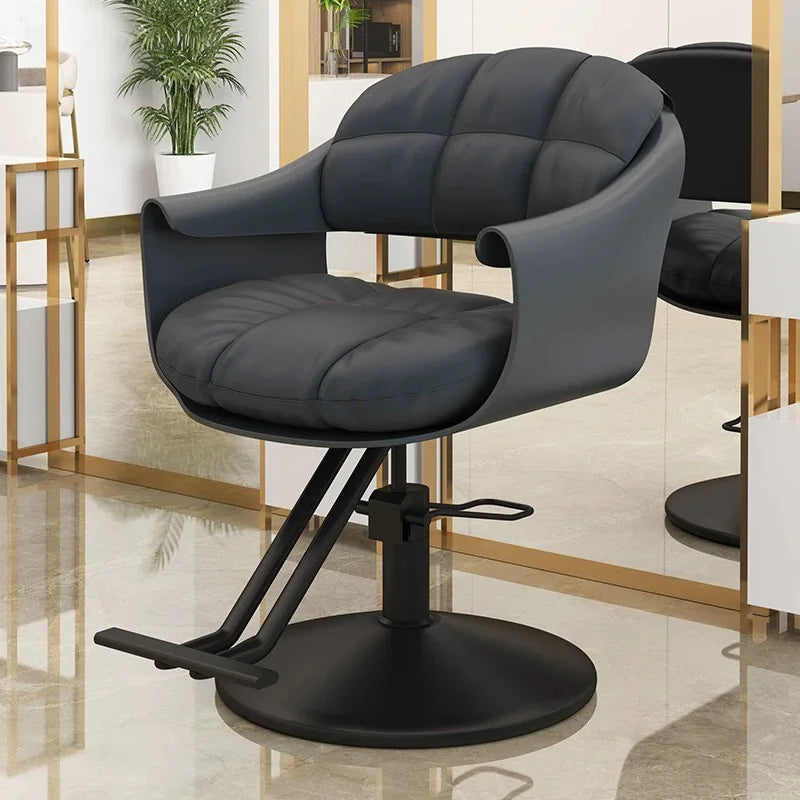 Hair salon special lift rotating fashion hair cutting seat light luxury ironing barber shop chair