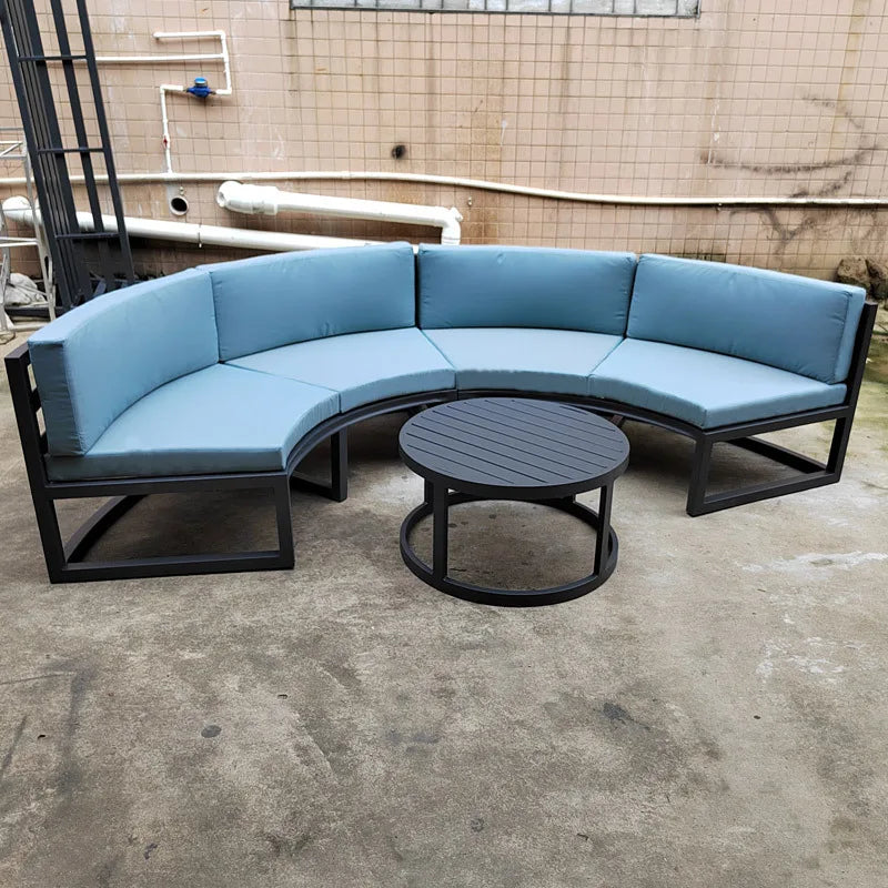 Outdoor sofa, courtyard villa garden outdoor curved leisure sofa combination