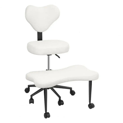 Cross Leg Chair - Meditation Chair with Wheels, ADHD Chair, Height Adjustable Seat, Adjustable Footstool