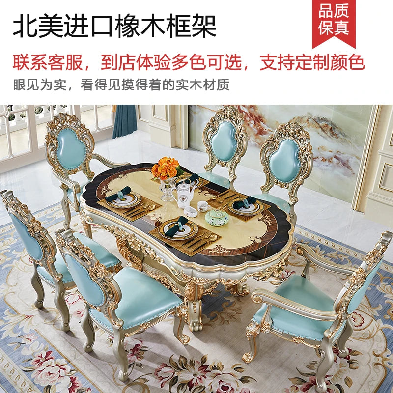 Dining Table Villa Restaurant Dining Table Court Solid Wood Dining Table